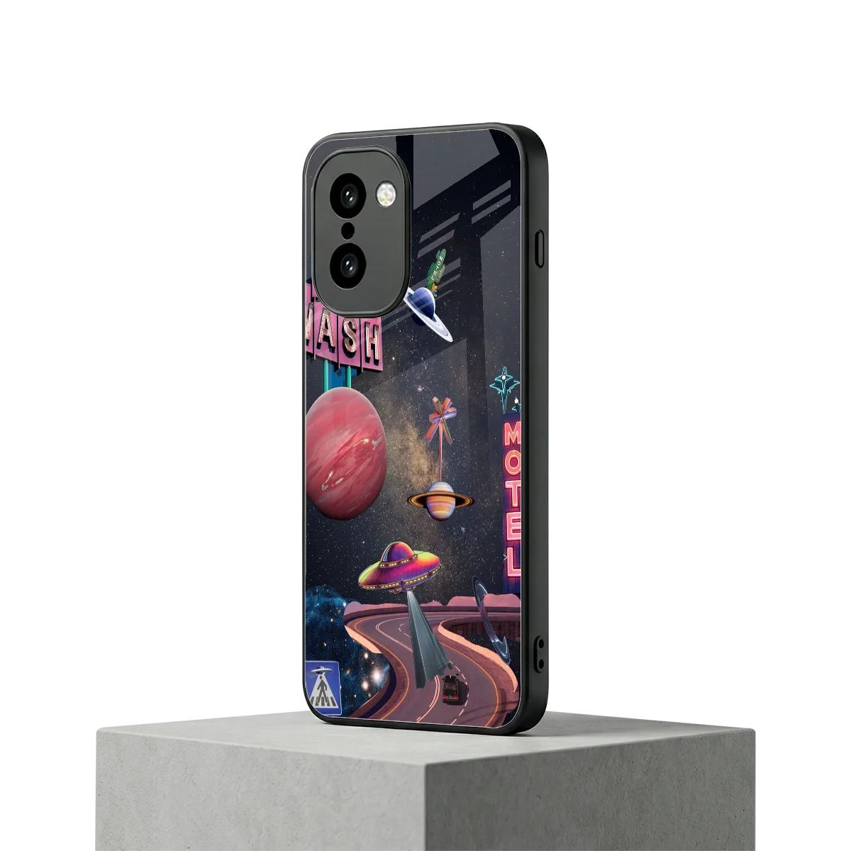 Cosmic Path oneplus 15r mobile cover | shockproof glass phone case