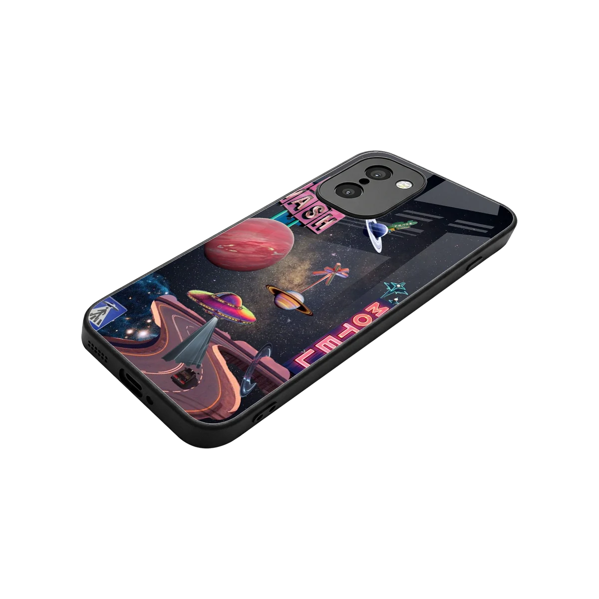 Cosmic Path stylish phone case for oneplus 15r | glossy glass and slim fit