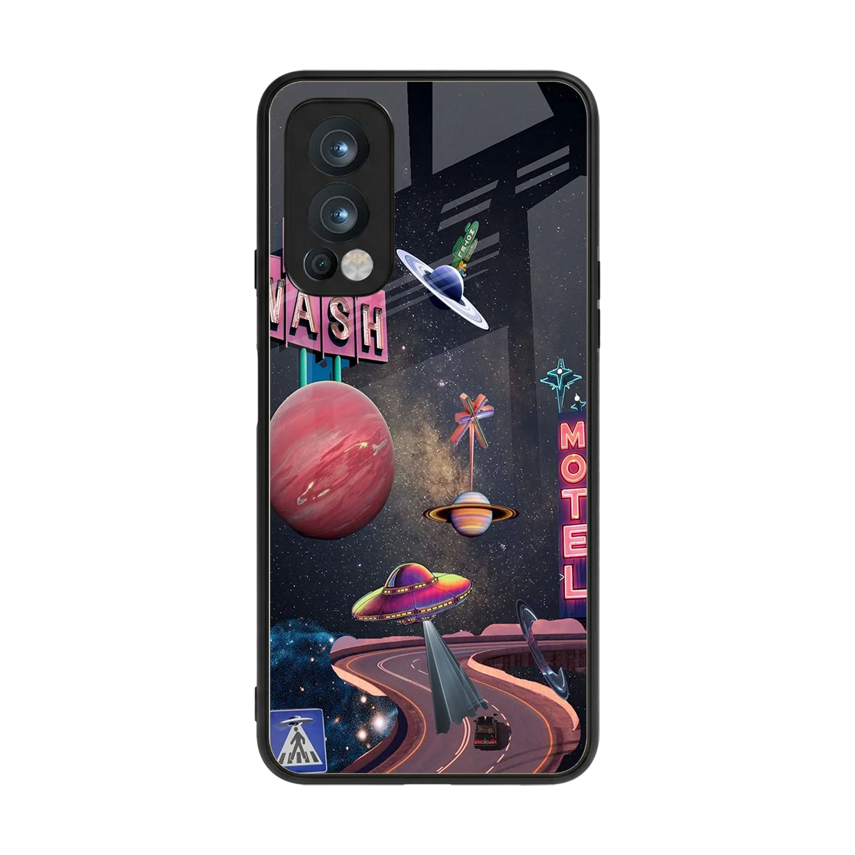 Cosmic Path back phone cover | glass case for oneplus nord 2