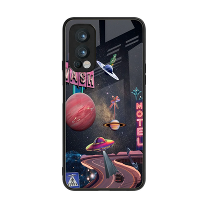 Cosmic Path back phone cover | glass case for oneplus nord 2