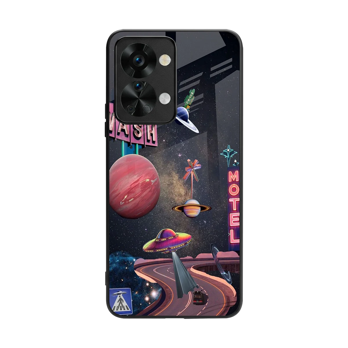 Cosmic Path back phone cover | glass case for oneplus nord 2t