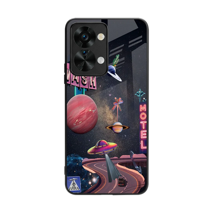 Cosmic Path back phone cover | glass case for oneplus nord 2t