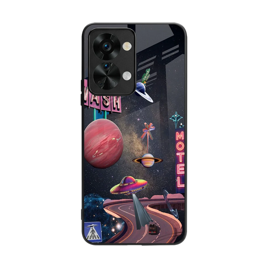 Cosmic Path back phone cover | glass case for oneplus nord 2t