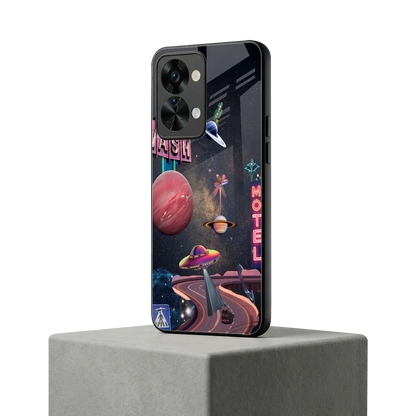 Cosmic Path oneplus nord 2t mobile cover | shockproof glass phone case