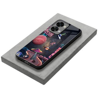 Cosmic Path stylish phone case for oneplus nord 2t | glossy glass and slim fit