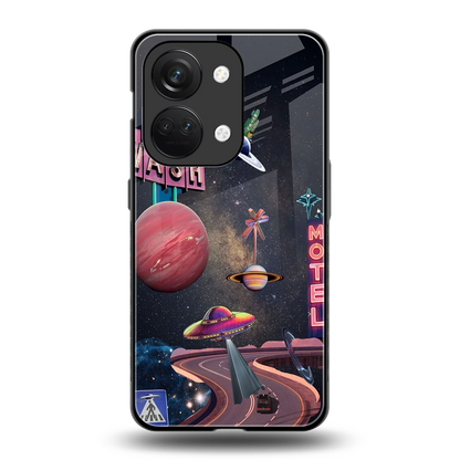 Cosmic Path back phone cover | glass case for oneplus nord 3