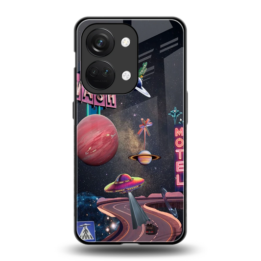 Cosmic Path back phone cover | glass case for oneplus nord 3