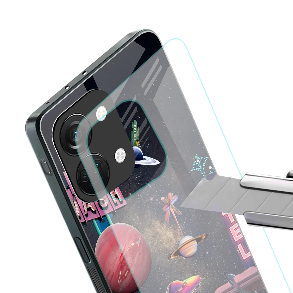 Cosmic Path stylish phone case for oneplus nord 3 | glossy glass and slim fit