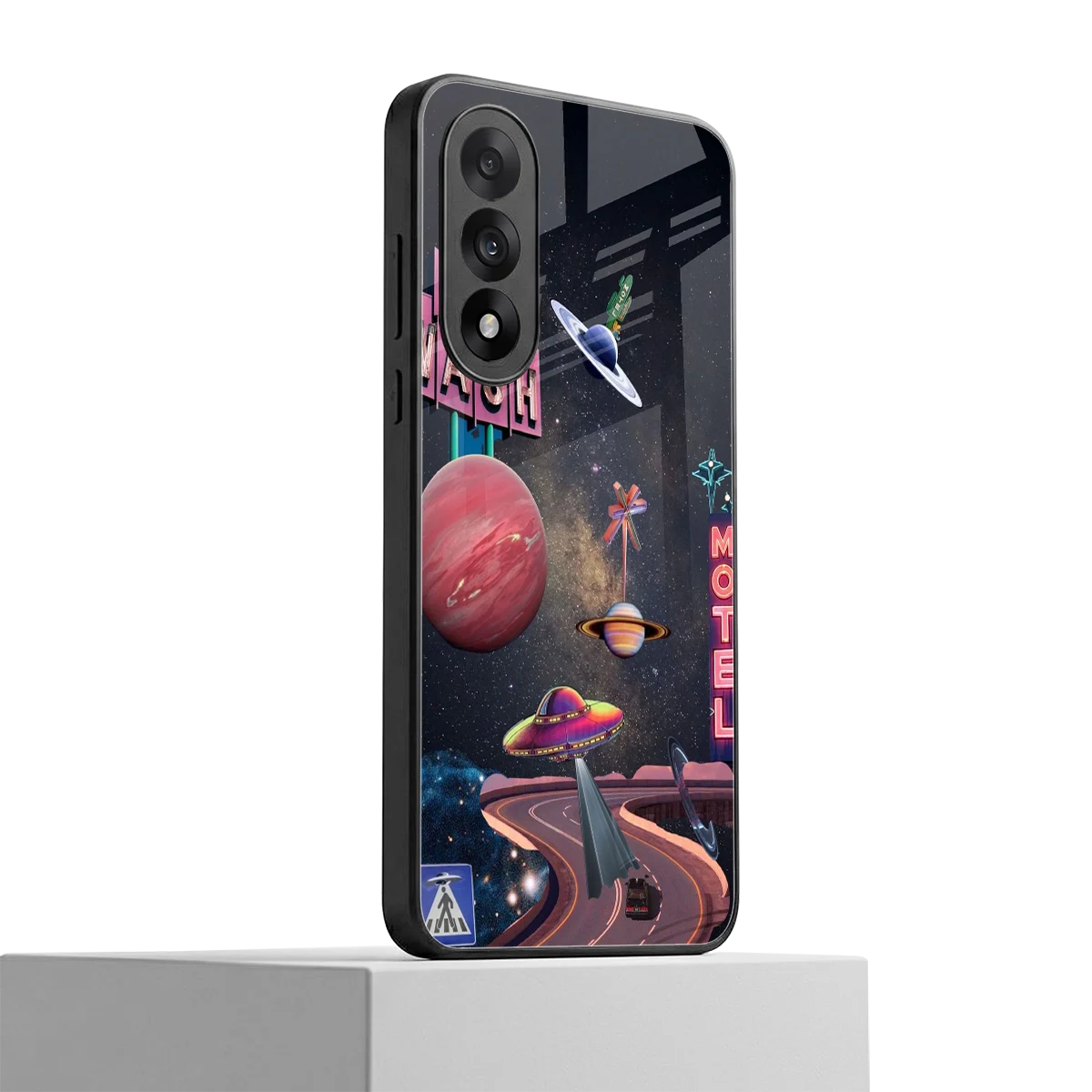 Cosmic Path oneplus nord 5 mobile cover | shockproof glass phone case