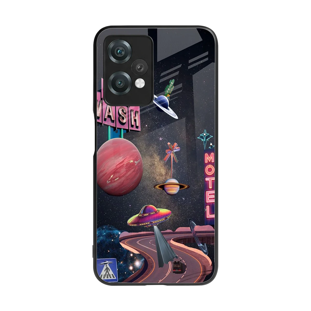 Cosmic Path back phone cover | glass case for oneplus nord ce 2 lite