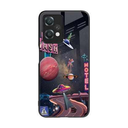 Cosmic Path back phone cover | glass case for oneplus nord ce 2 lite