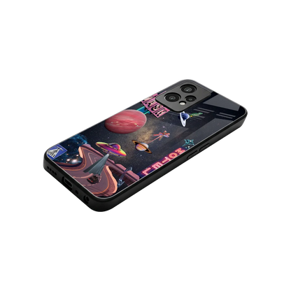 Cosmic Path stylish phone case for oneplus nord ce 2 lite | glossy glass and slim fit