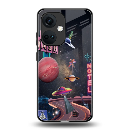 Cosmic Path back phone cover | glass case for oneplus nord ce 3