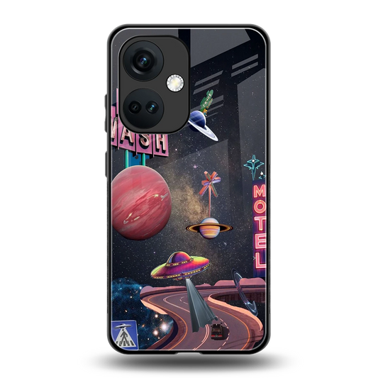 Cosmic Path back phone cover | glass case for oneplus nord ce 3