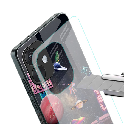 Cosmic Path stylish phone case for oneplus nord ce 3 | glossy glass and slim fit