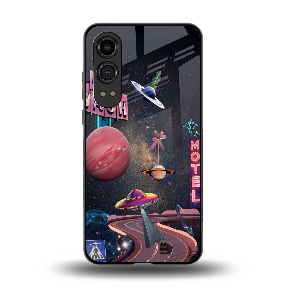 Cosmic Path back phone cover | glass case for oneplus nord ce 4 lite