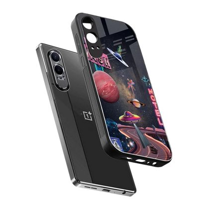 Cosmic Path sleek oneplus nord ce 4 lite cover with tempered glass back and TPU edges