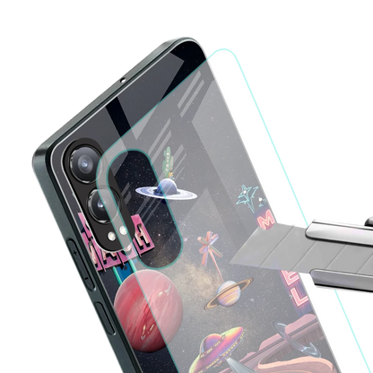 Cosmic Path stylish phone case for oneplus nord ce 4 lite | glossy glass and slim fit