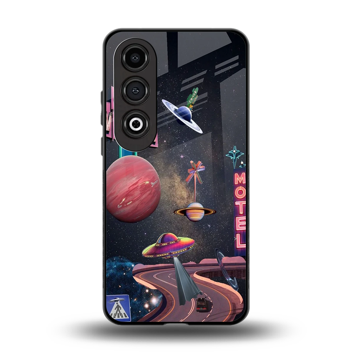 Cosmic Path back phone cover | glass case for oneplus nord ce 4