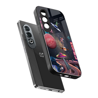 Cosmic Path sleek oneplus nord ce 4 cover with tempered glass back and TPU edges