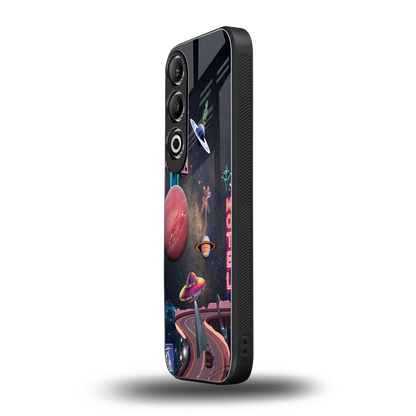 Cosmic Path oneplus nord ce 4 mobile cover | shockproof glass phone case