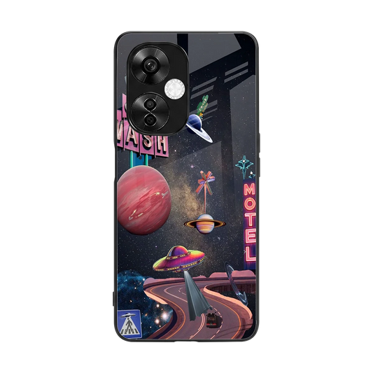 Cosmic Path back phone cover | glass case for oneplus nord ce 3 lite