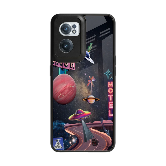 Cosmic Path back phone cover | glass case for oneplus nord ce 2