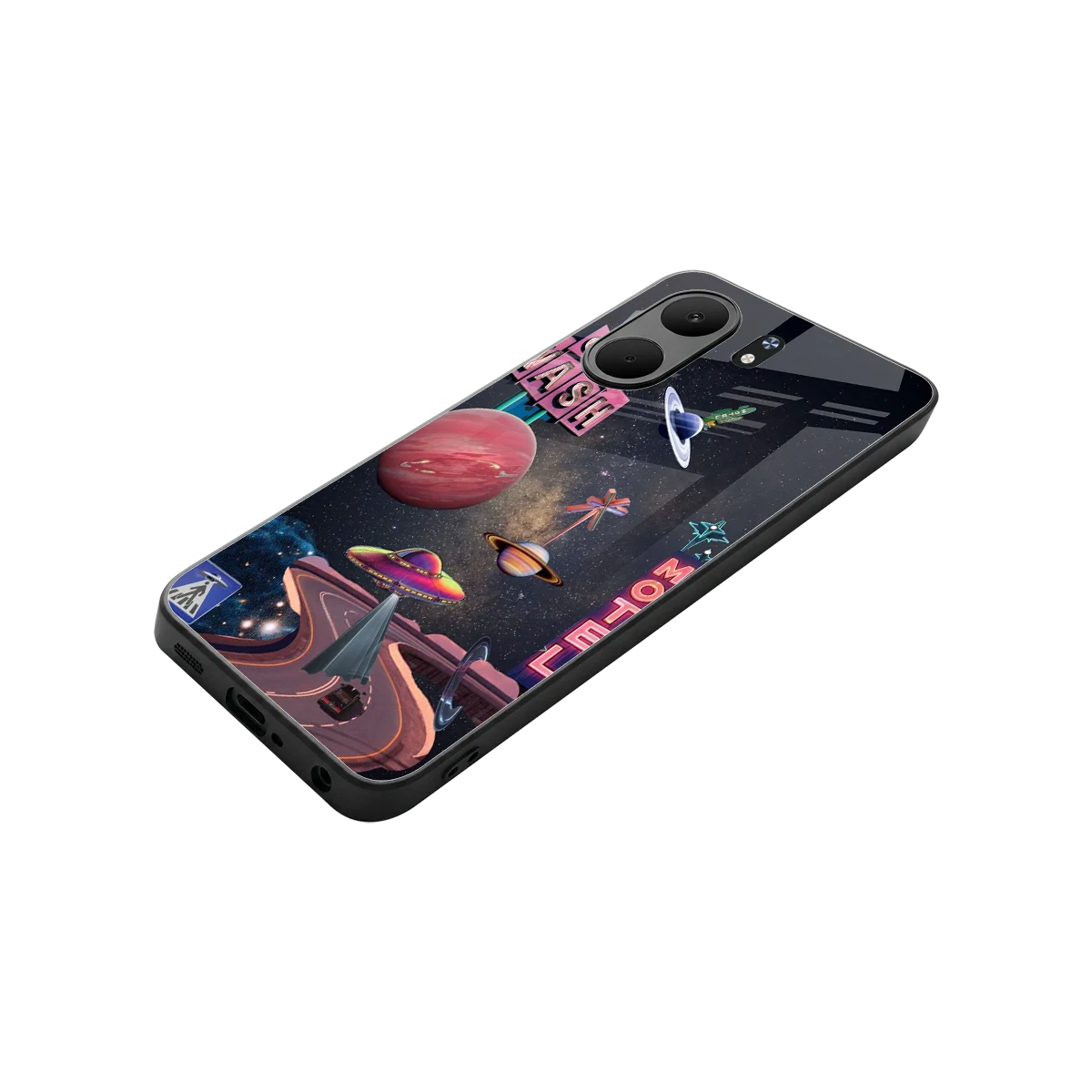 Cosmic Path stylish phone case for oppo a5x 5g | glossy glass and slim fit