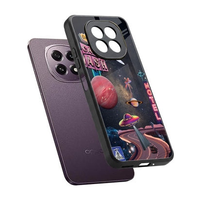 Cosmic Path sleek oppo f29 5g cover with tempered glass back and TPU edges