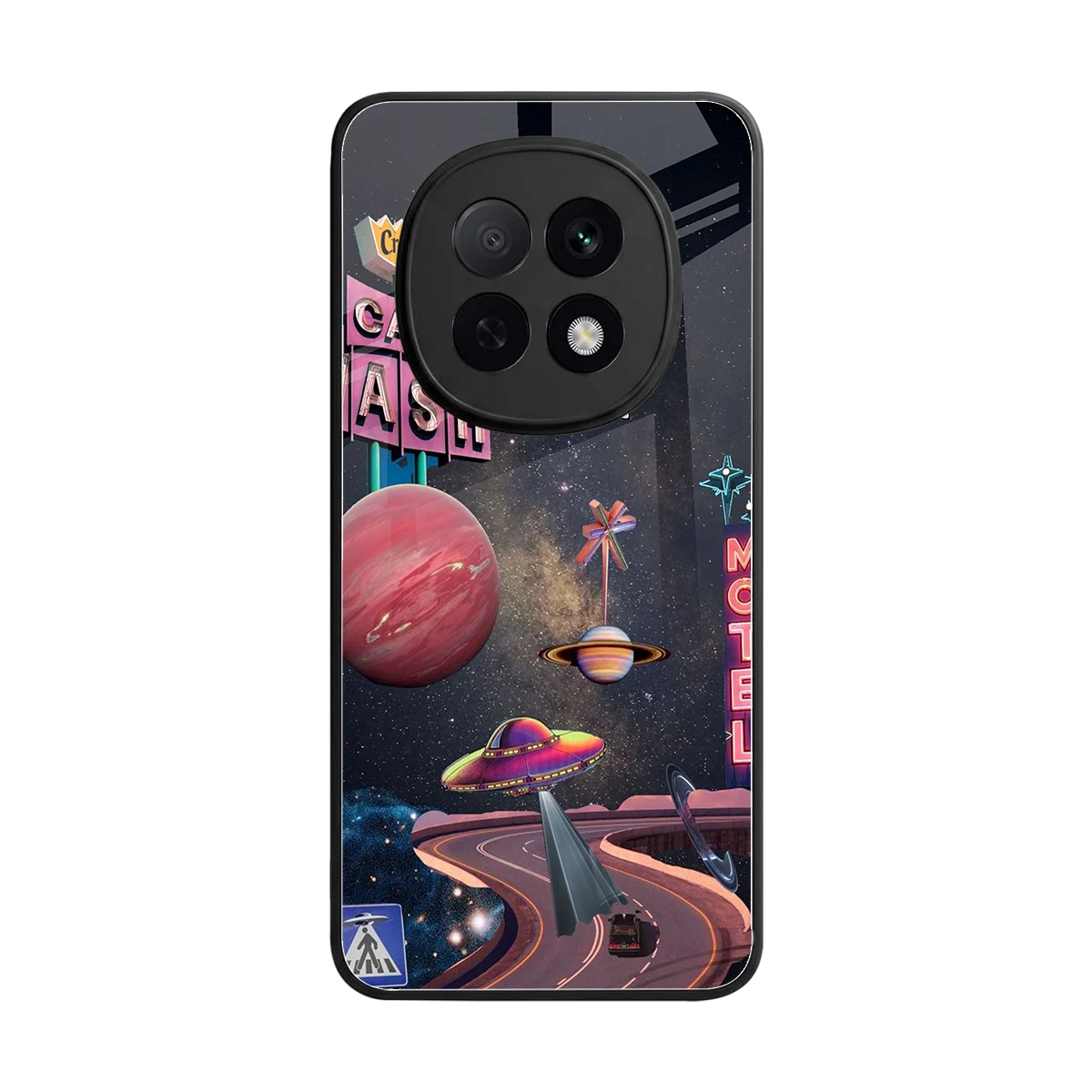 Cosmic Path back phone cover | glass case for oppo f29 pro 5g