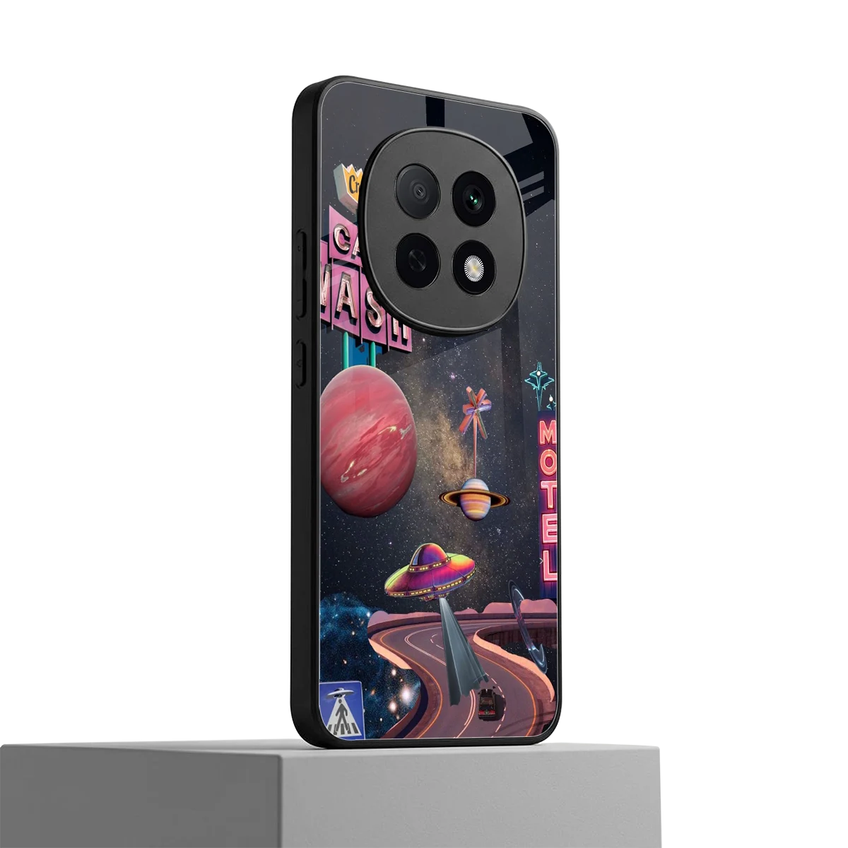 Cosmic Path oppo f29 pro 5g mobile cover | shockproof glass phone case