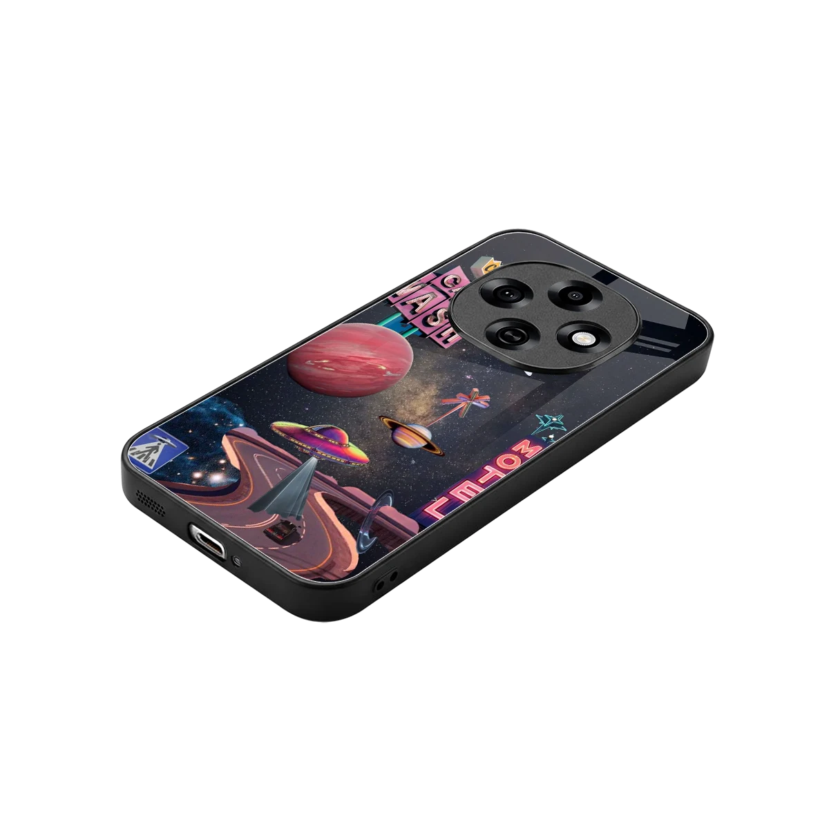 Cosmic Path stylish phone case for oppo f31 pro 5g | glossy glass and slim fit
