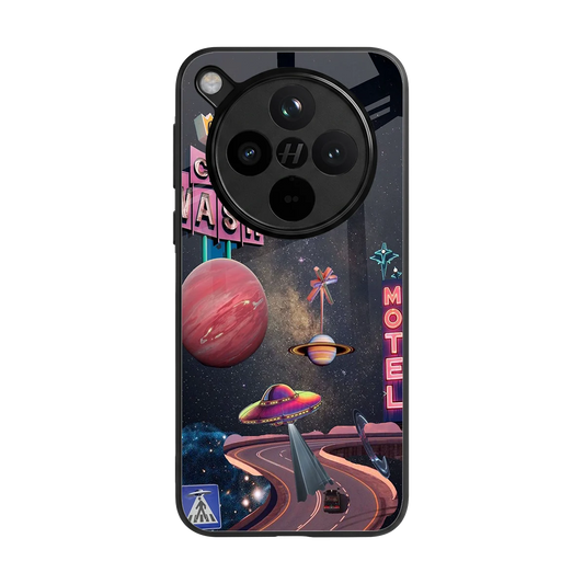Cosmic Path back phone cover | glass case for oppo find x8