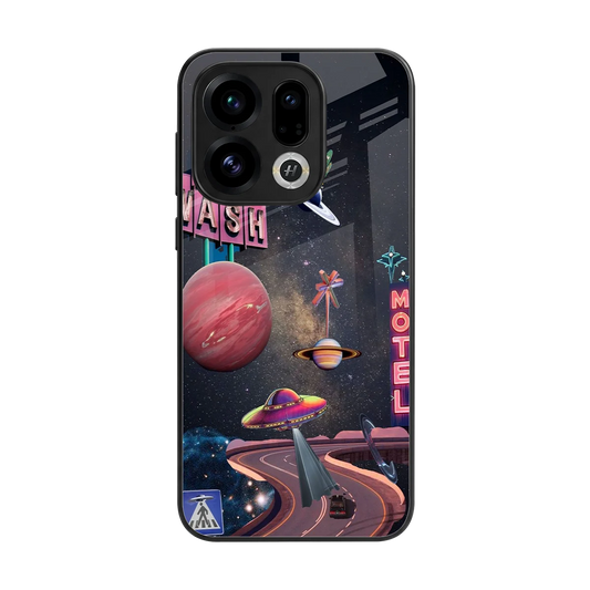 Cosmic Path back phone cover | glass case for oppo find x9