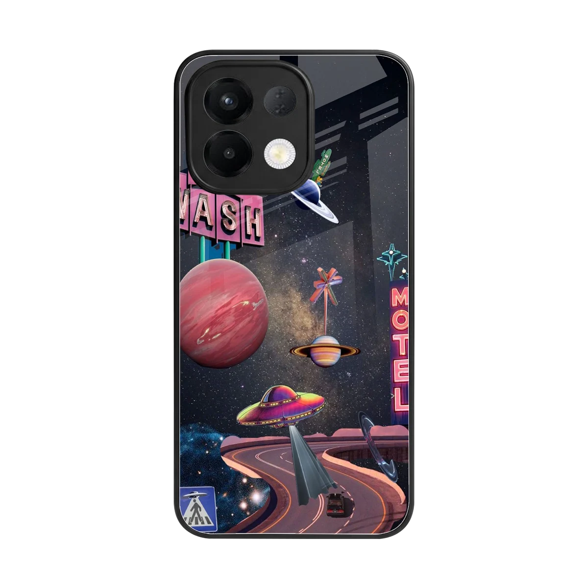 Cosmic Path back phone cover | glass case for oppo k13 5g