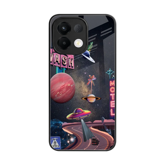 Cosmic Path back phone cover | glass case for oppo k13 5g