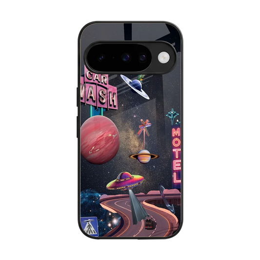 Cosmic Path back phone cover | glass case for google pixel 10