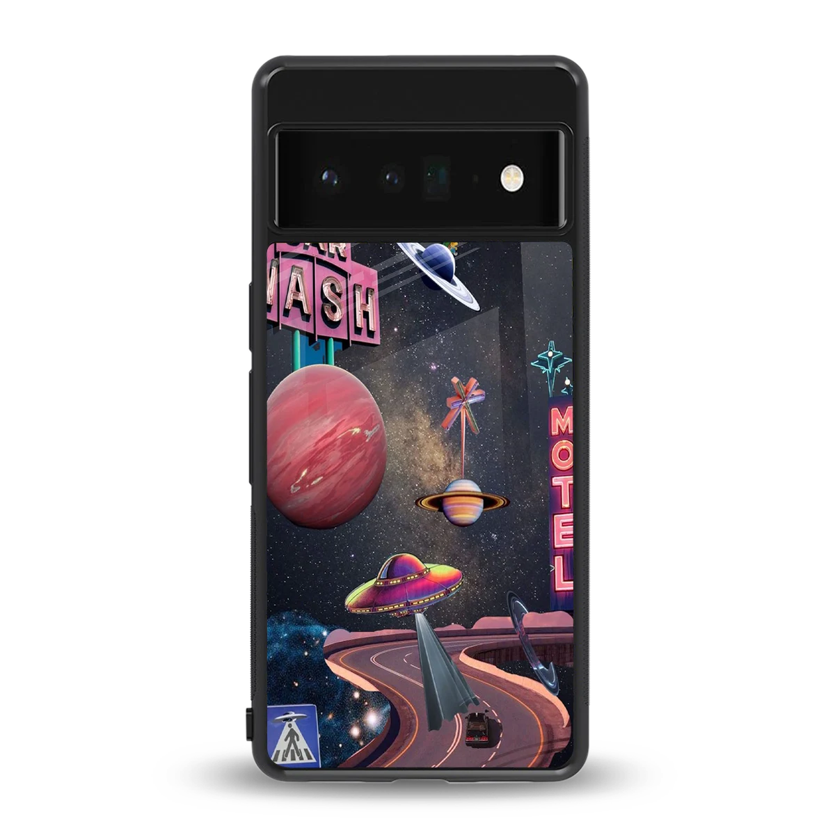 Cosmic Path back phone cover | glass case for google pixel 6 pro