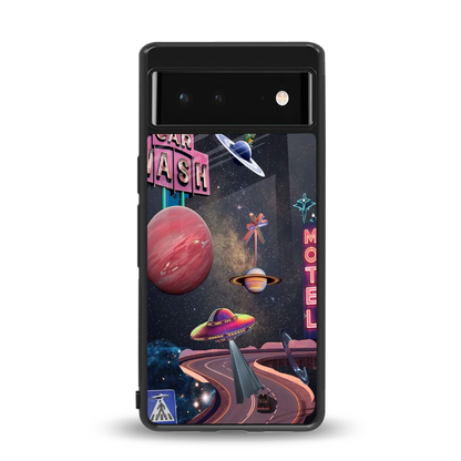 Cosmic Path back phone cover | glass case for google pixel 6a