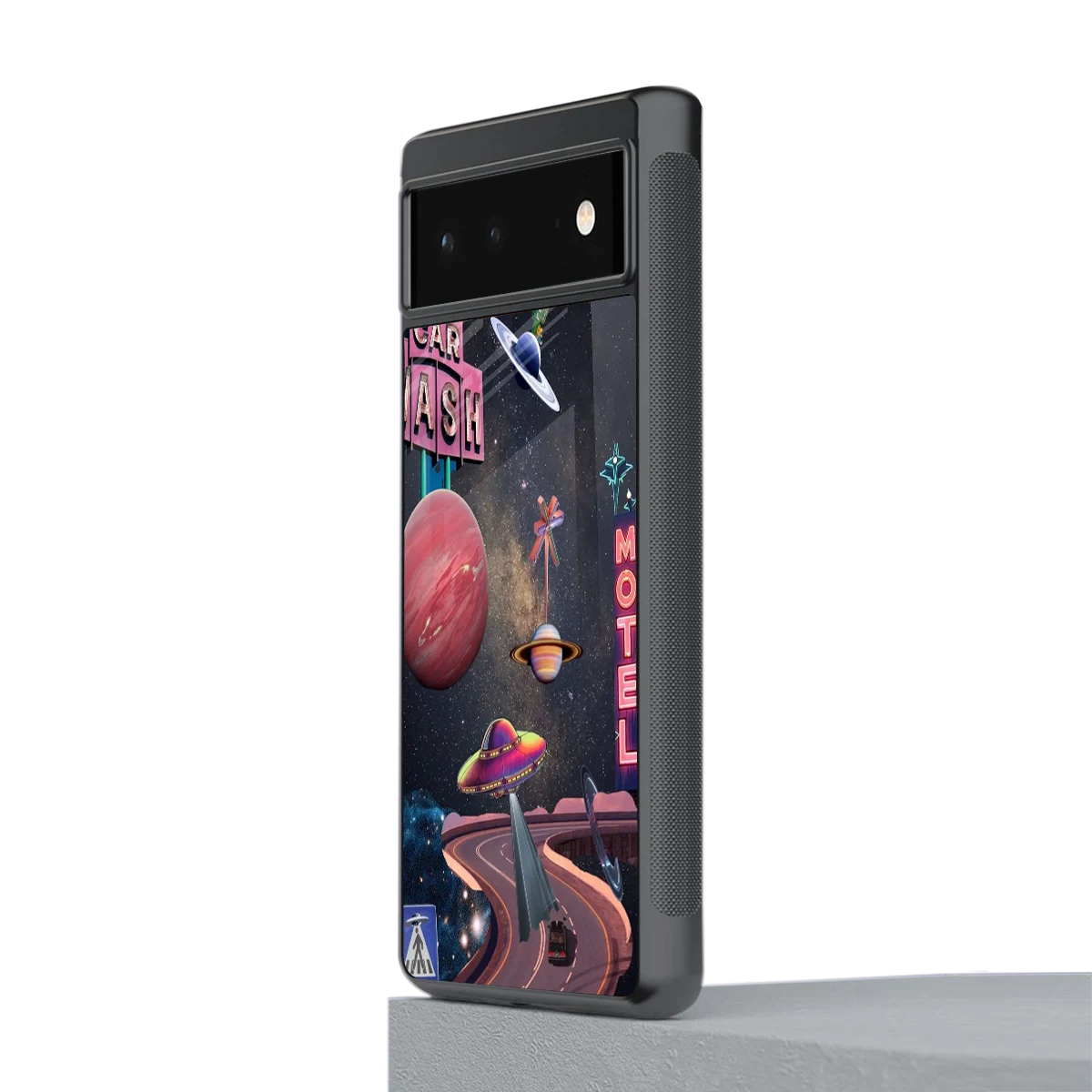 Cosmic Path stylish phone case for google pixel 6a | glossy glass and slim fit