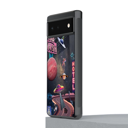 Cosmic Path stylish phone case for google pixel 6a | glossy glass and slim fit