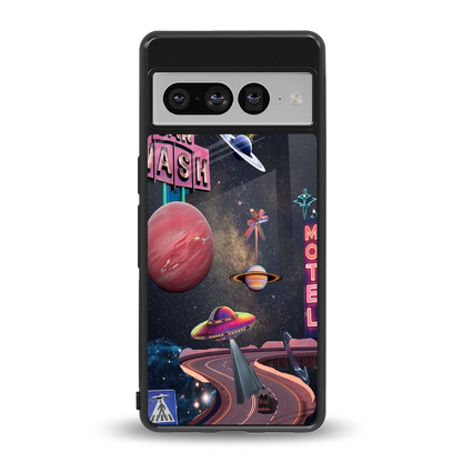 Cosmic Path back phone cover | glass case for google pixel 7 pro