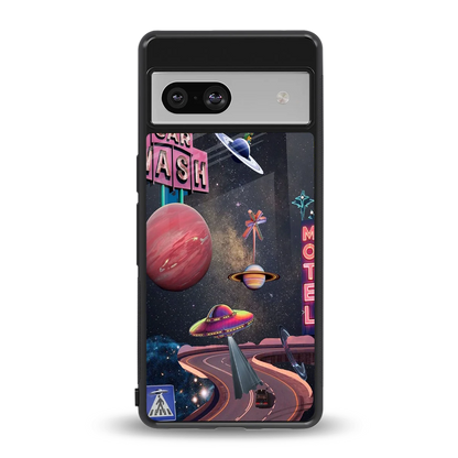 Cosmic Path back phone cover | glass case for google pixel 7