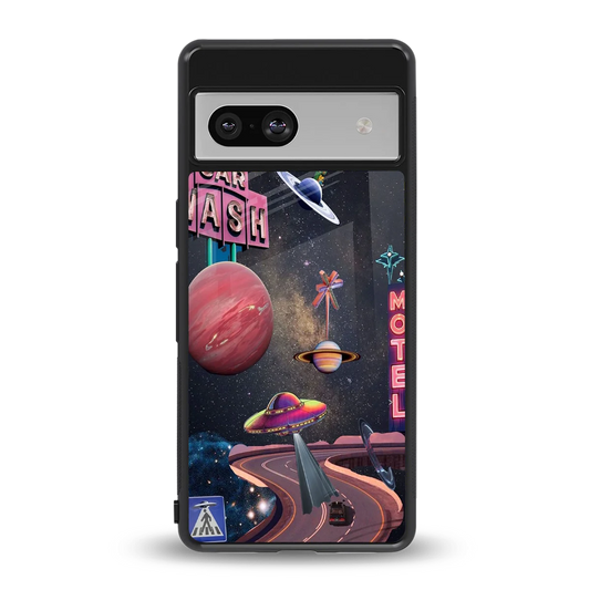 Cosmic Path back phone cover | glass case for google pixel 7