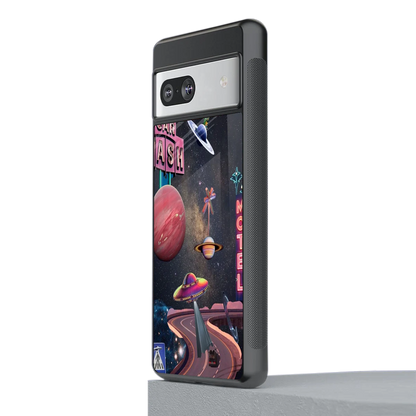Cosmic Path stylish phone case for google pixel 7 | glossy glass and slim fit