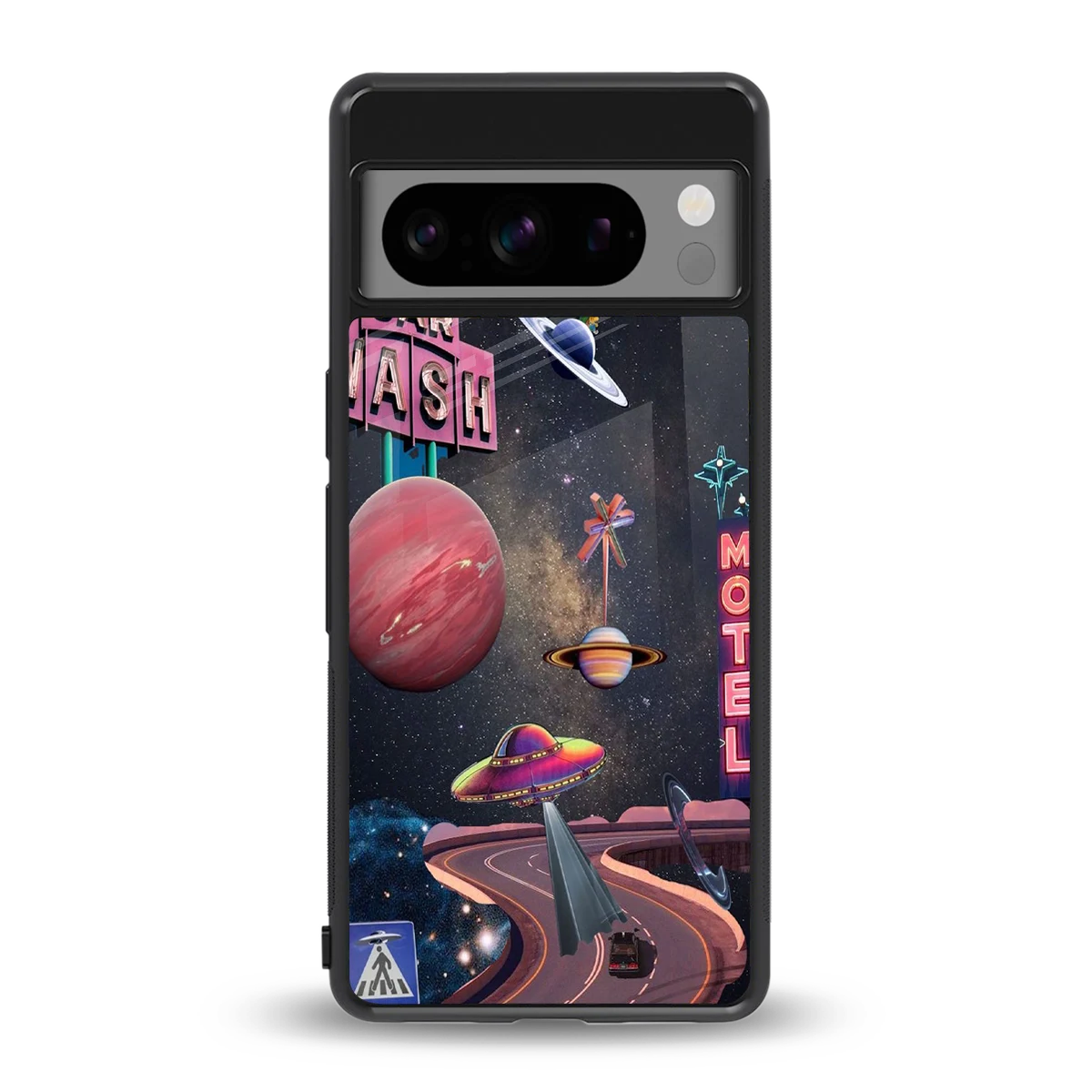 Cosmic Path back phone cover | glass case for google pixel 8 pro