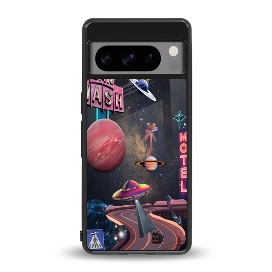 Cosmic Path back phone cover | glass case for google pixel 8 pro
