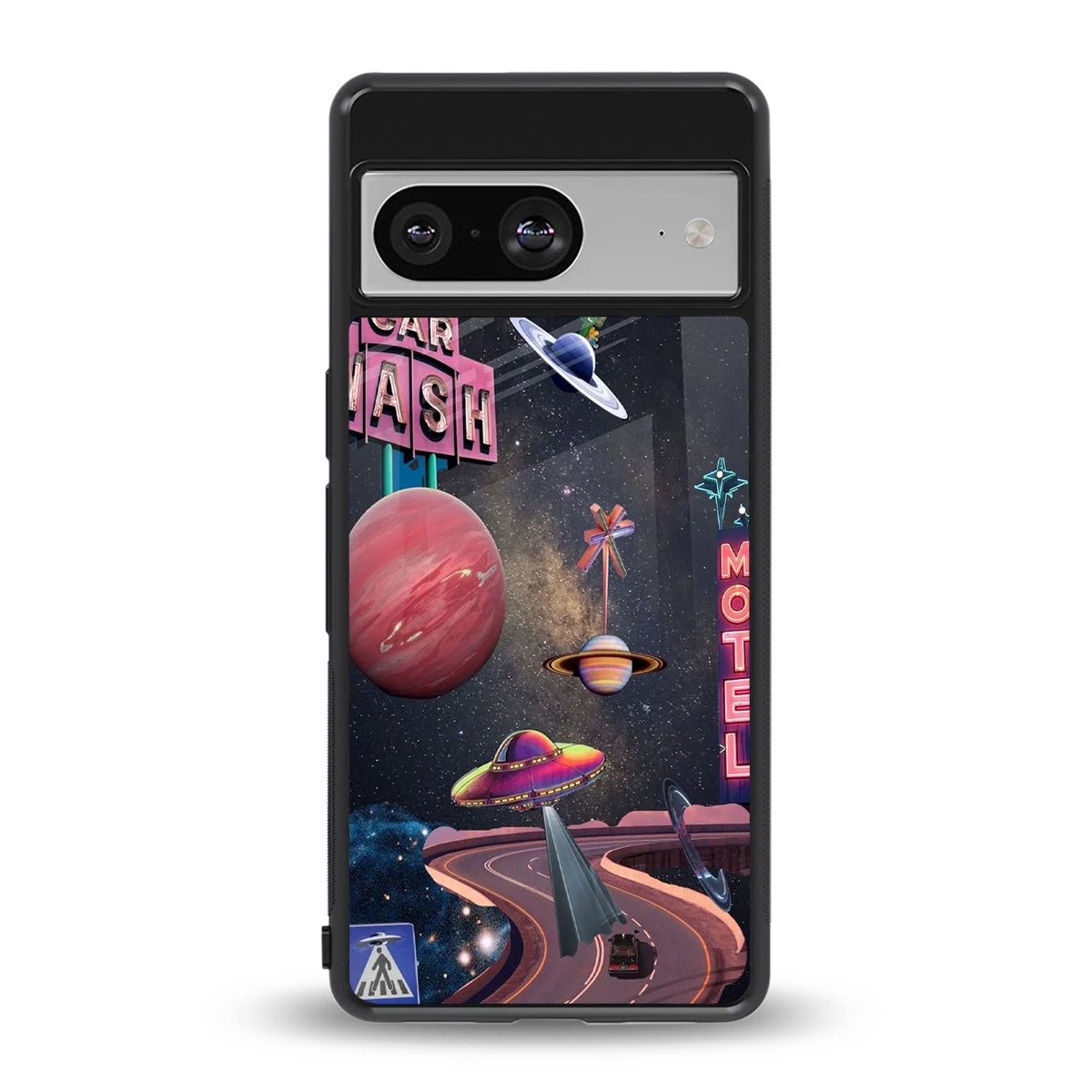 Cosmic Path back phone cover | glass case for google pixel 8
