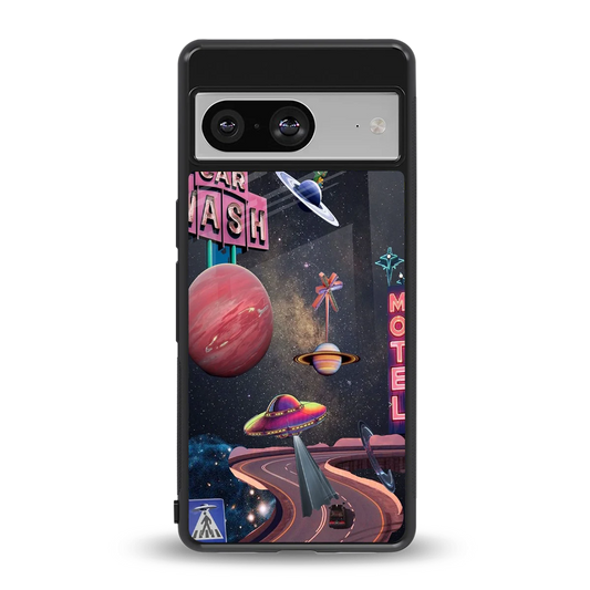 Cosmic Path back phone cover | glass case for google pixel 8