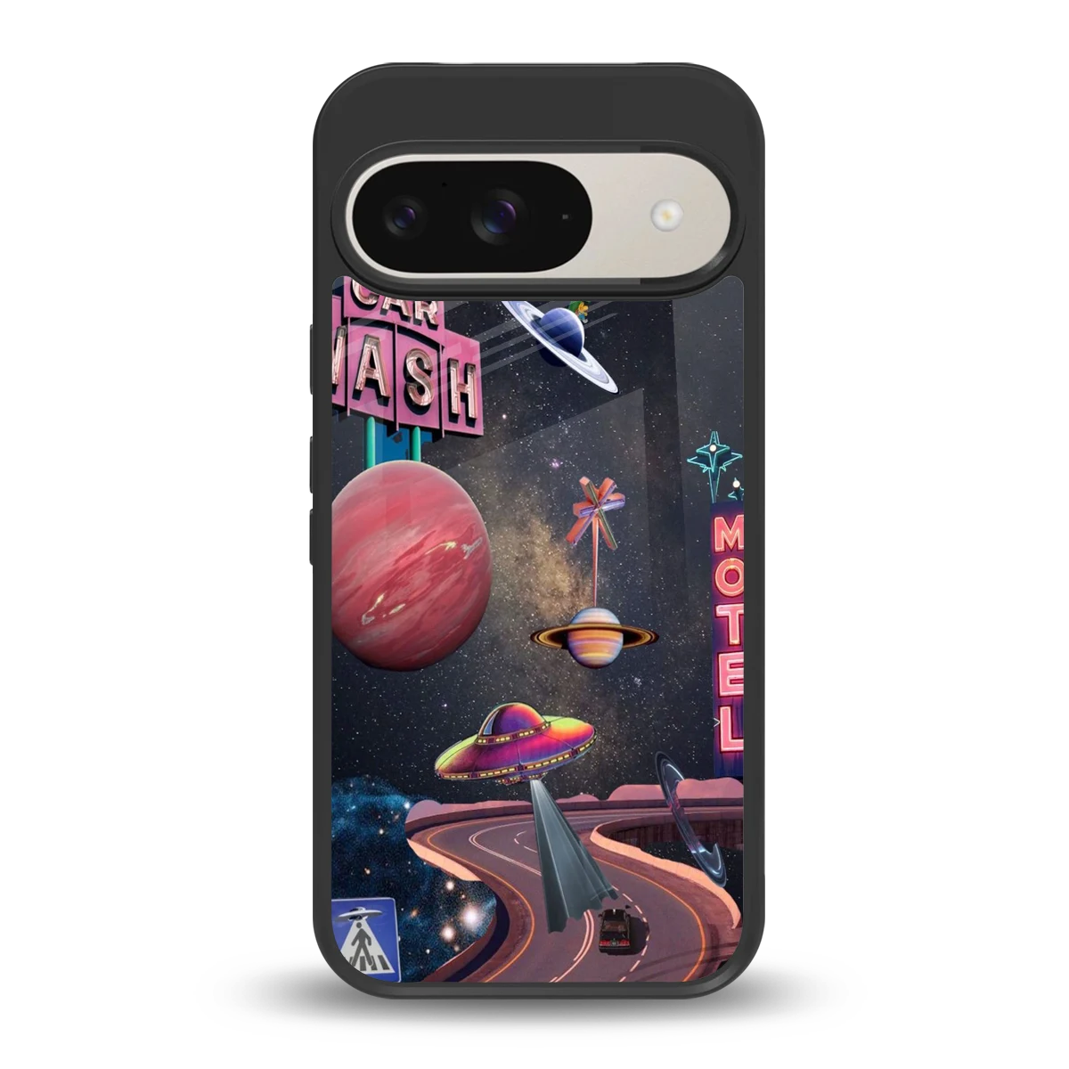 Cosmic Path back phone cover | glass case for google pixel 9